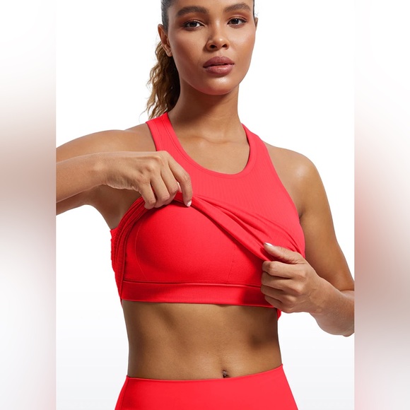 Seamless Ribbed Racerback Crop Tank - Picture 4 of 7